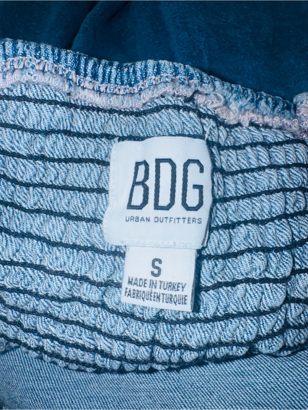 BDG Urban Outfitters Emmey Ruffle Denim Jumpsuit - Picture 7 of 8